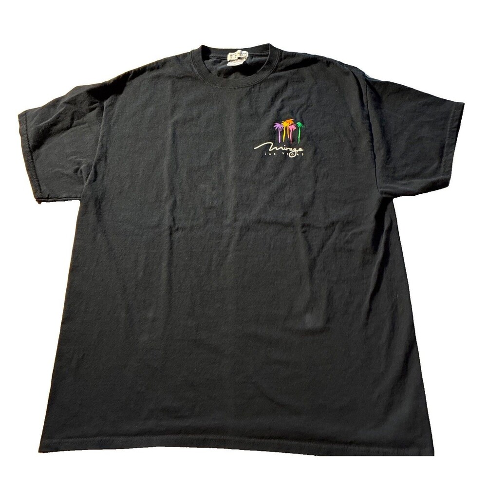Vintage Black Mirage Casino Hotel Las Vegas T-Shirt Size XL
